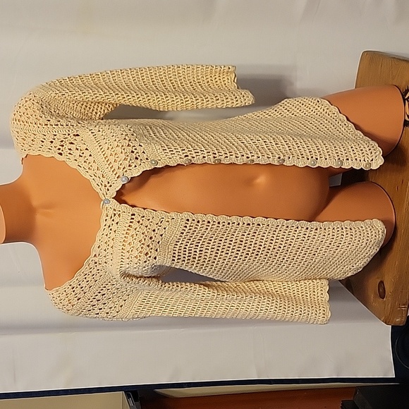 Eddie Bauer Sweaters - Eddie Bauer Hand Crocheted Sweater (M)